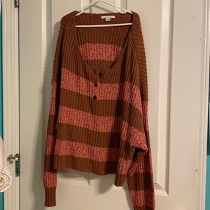 Long sleeve sweater crop